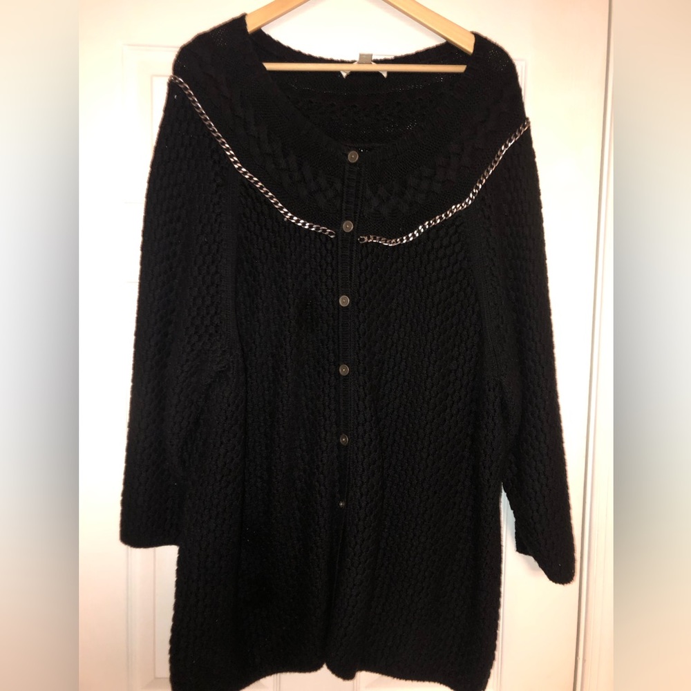 EUC Liz Claiborne Cable Cardigan 2x